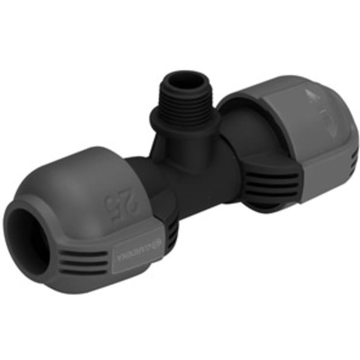Gardena Pipeline T-stycke, 25 mm x 1/2" nippel