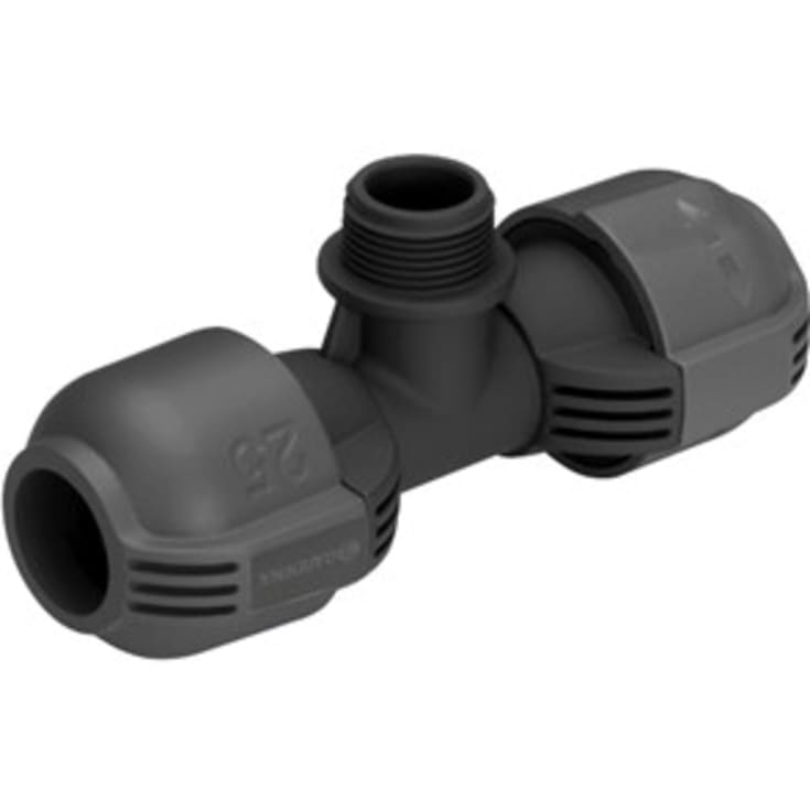 Gardena Pipeline T-stycke, 25 mm x 3/4" nippel