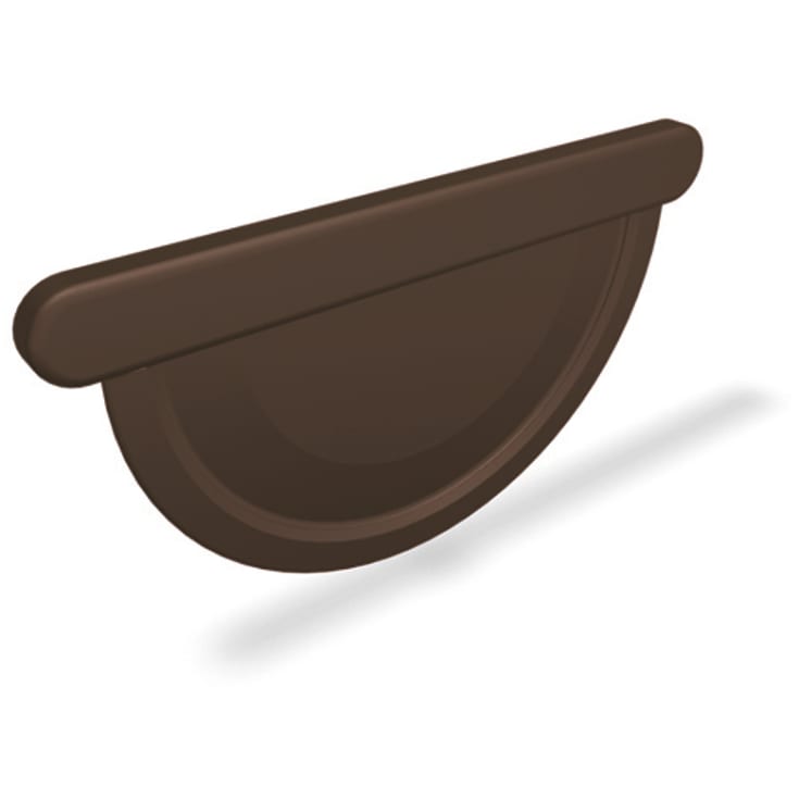 50 stk PREFA Endebund 333 Halv Rund Rende Brun 7013 P.10