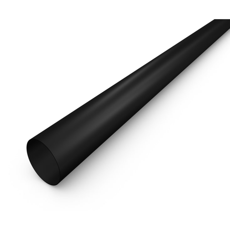 Prefa nedløbsrør, 80 mm, 3 meter, P10, sort