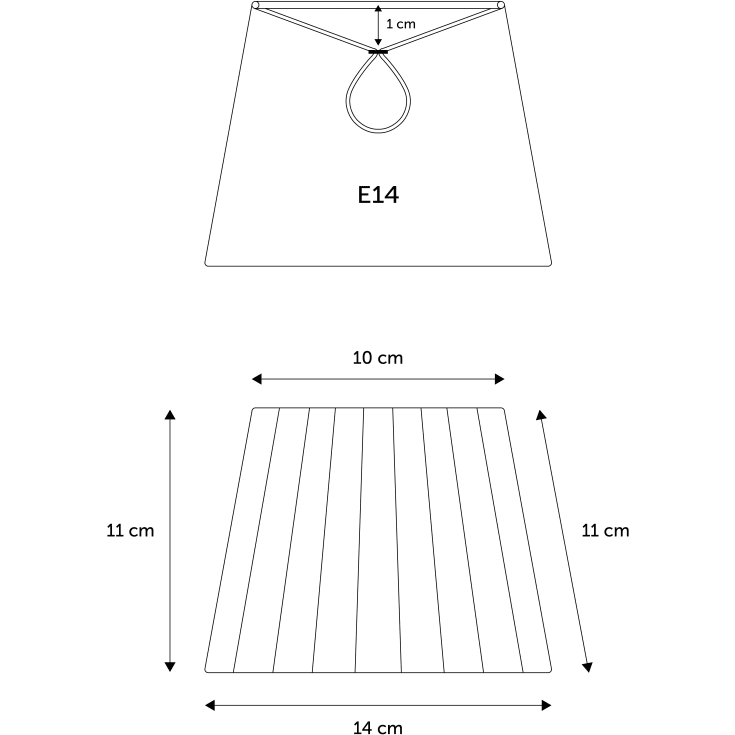 Nielsen Light Tina Organza lampeskærm, hvid