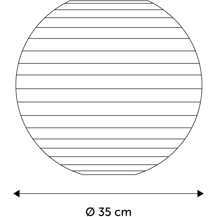 Nielsen Light rispapirslampe, Ø35 cm