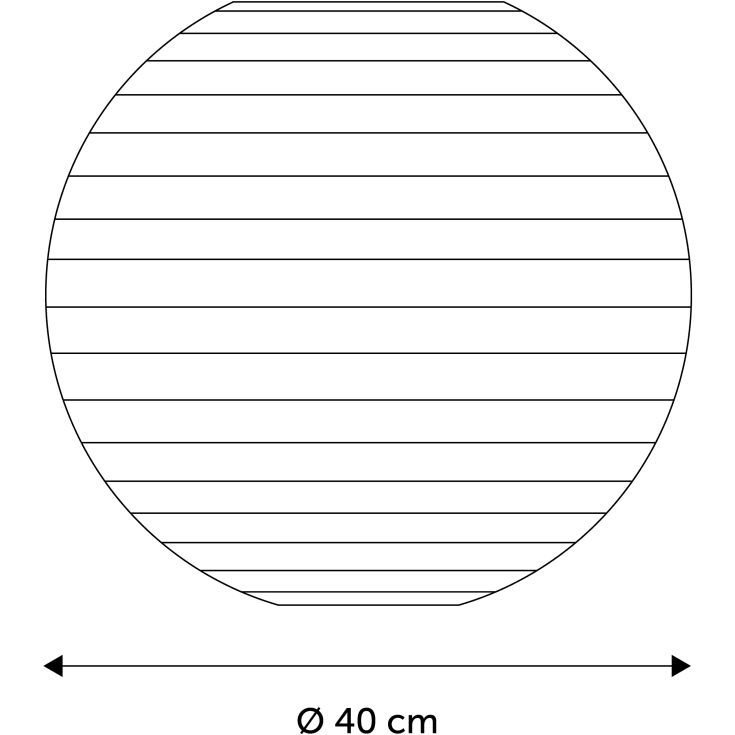 Nielsen Light rispapirslampe, Ø40 cm