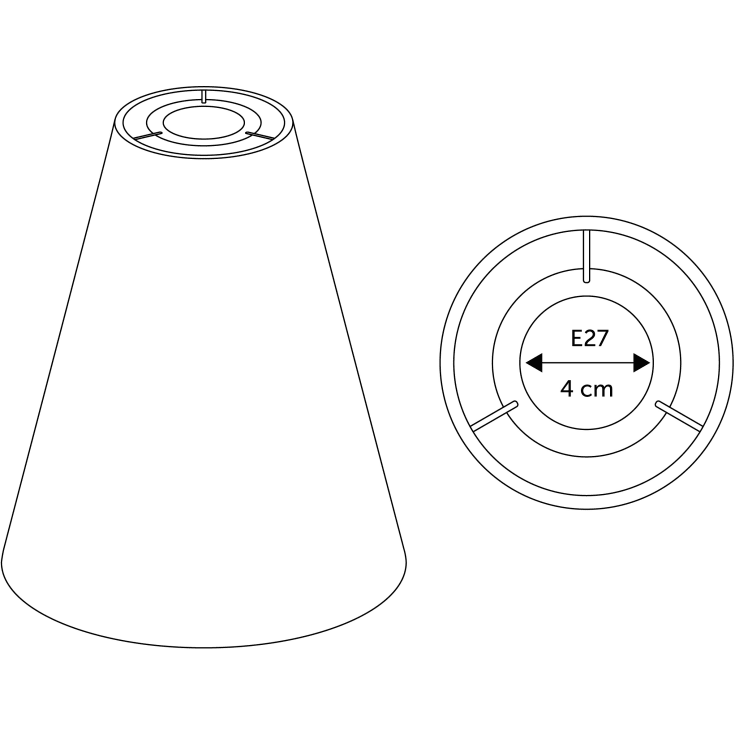 Nielsen Light rispapirslampe, Ø60 cm