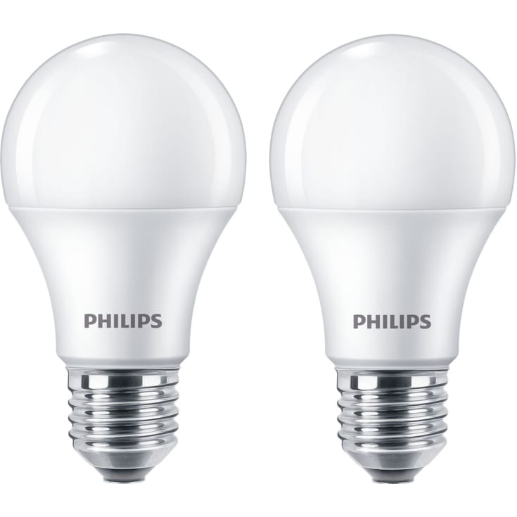 Philips CorePro E27 standardlampa, 2-pack, 2700K, 10W