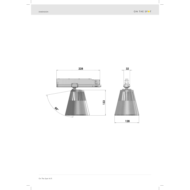 Spot 3F Winner GA-016 LED 30W 930, 3475 lumen, 30°, hvid