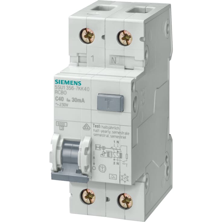 Kombinationsbrytare Automatisk/PFI 300MA C 16A 1P+N 6kA 5SU1656-7KK16