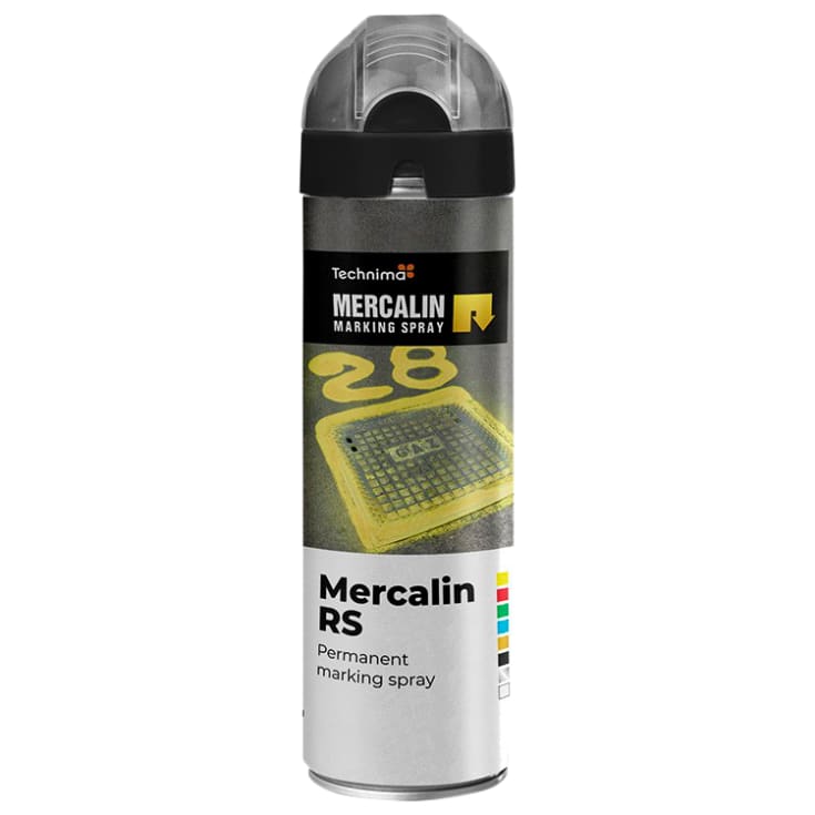 Mercalin markeringsspray - 500gr - sort