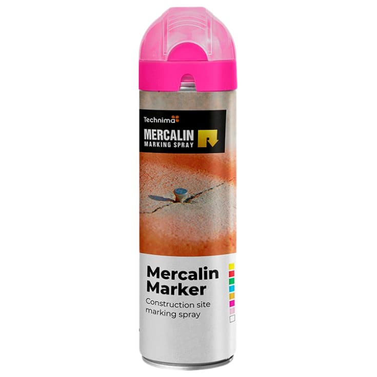 Mercalin® Marker FL mærkespray 500 ml, fluorescerende pink