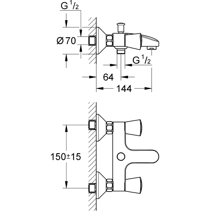 Grohe Costa S kararmatur, krom