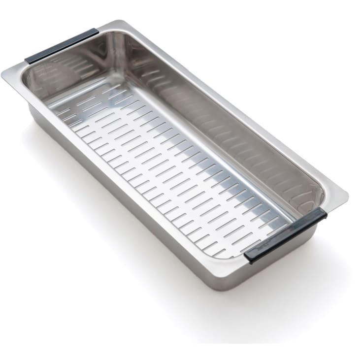 Intra RB-FR-SS skyllekurv, 17,5x39,5 cm, rustfrit stål