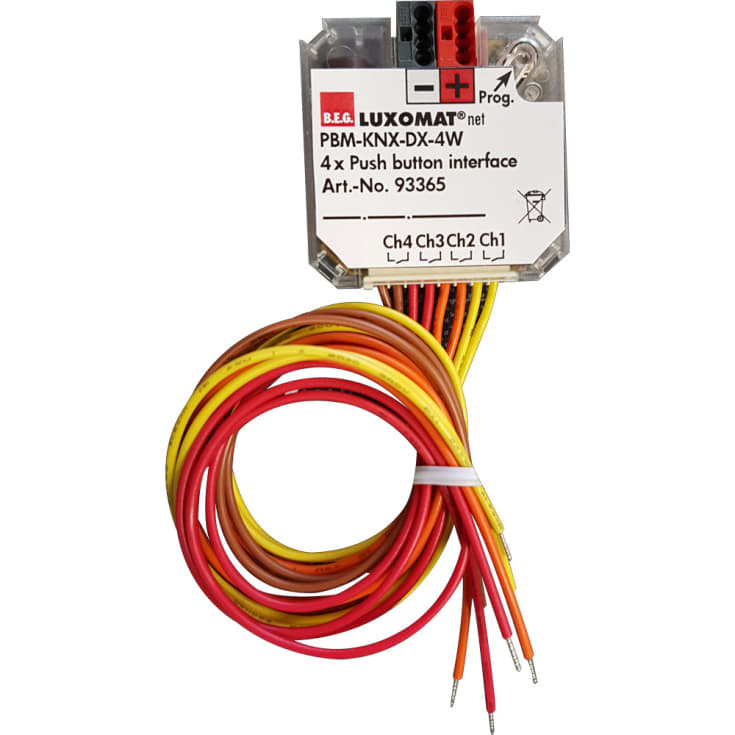 PBM-KNX-DX-4W Tryckknappsgränssnitt
