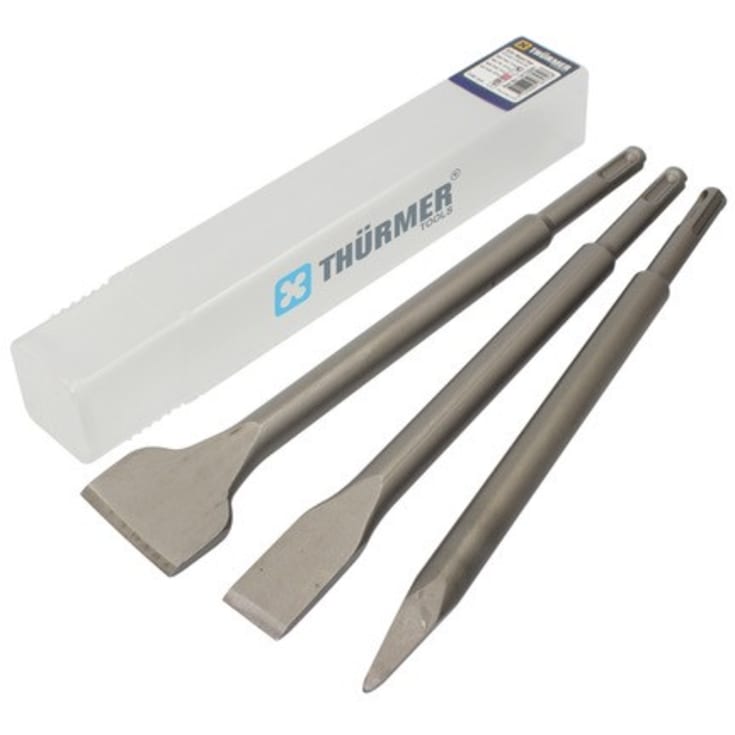 Thürmer mejselsæt SDS-plus, 3 stk., 0/20/40 mm