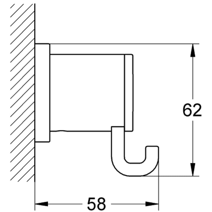 Grohe Allure håndklædekrog, krom
