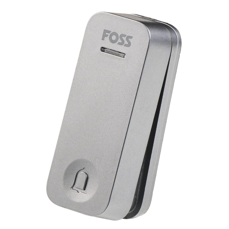 Foss Trend Bluu 1 dørklokke, til stikkontakt, trådløs, 150 m, grå