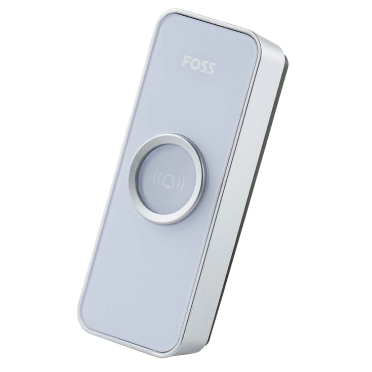 Foss Trend Design dørklokke, trådløs, 100 m, hvid