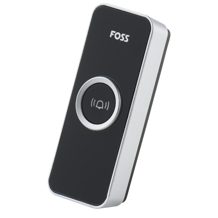 Foss Trend Design ringeklokke, trådløs, 100 m, sort