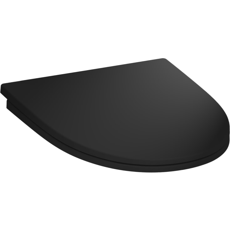 Laufen Pro N/Kompas toiletsæde, soft close, aftagelig, sort