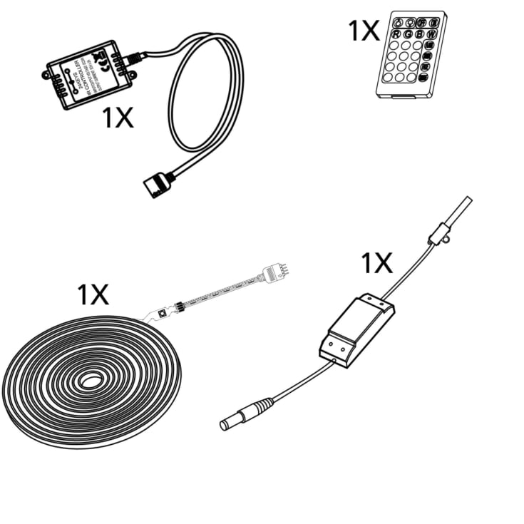 Eglo LED-bånd med farvet lys, 5 meter