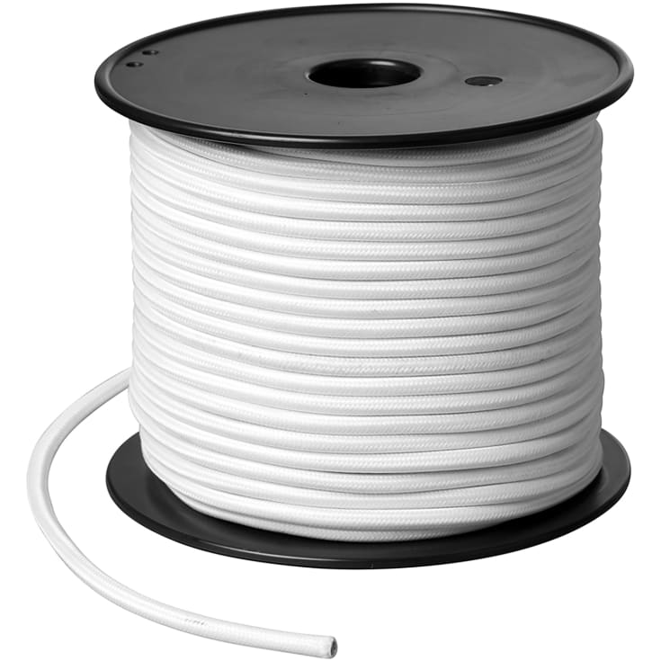 Nielsen Light tygledning, 50 meter, vit