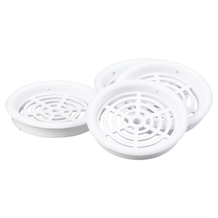 Ristsett for skap type 61,2 Ø60 mm, hvit, pose med 4 deler