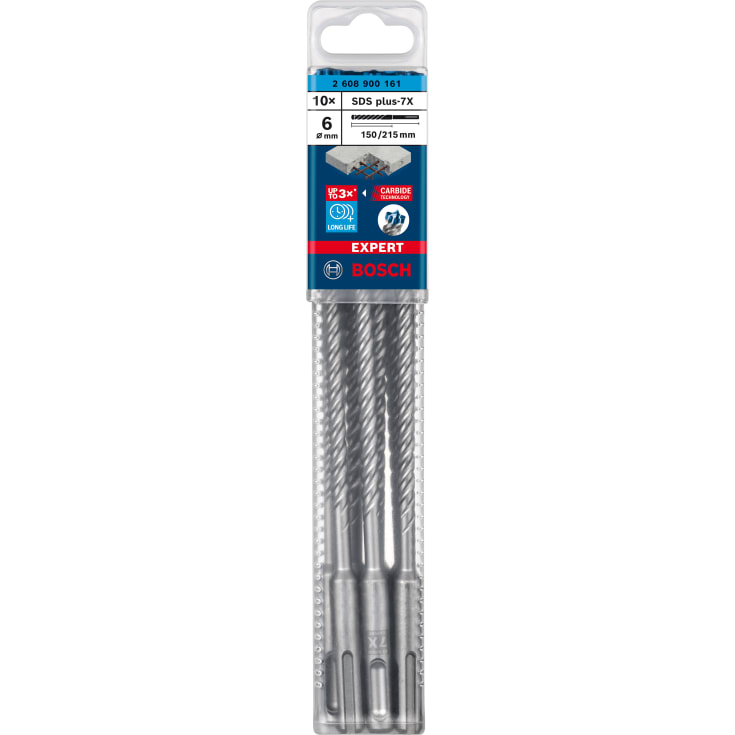 Bosch EXPERT SDS plus-7X hammerbor, 6x150/215 mm, 10 stk.