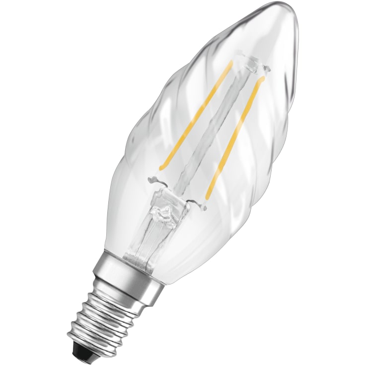 LED Kerte tvunnet filament 2,5W 827 250 lumen E14