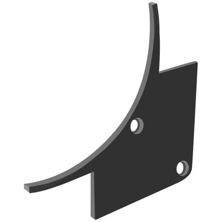 SLC C4 hjørneprofil, sort