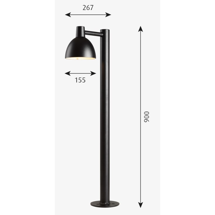 Louis Poulsen Toldbod 155 pullert, sort