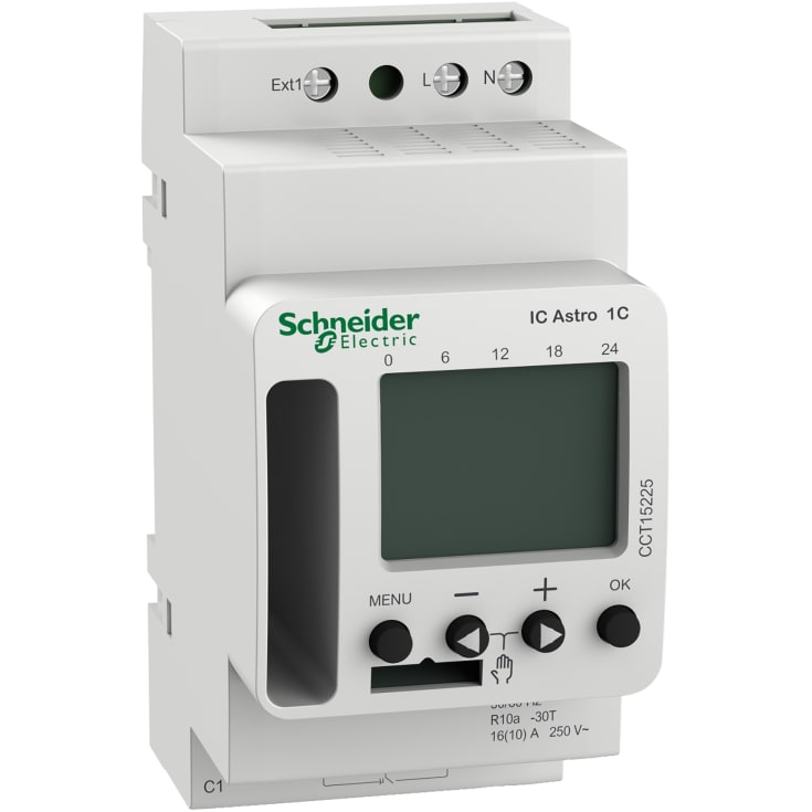 Schneider Electric Acti9 IC Astro skumringstimer, 1 kanal