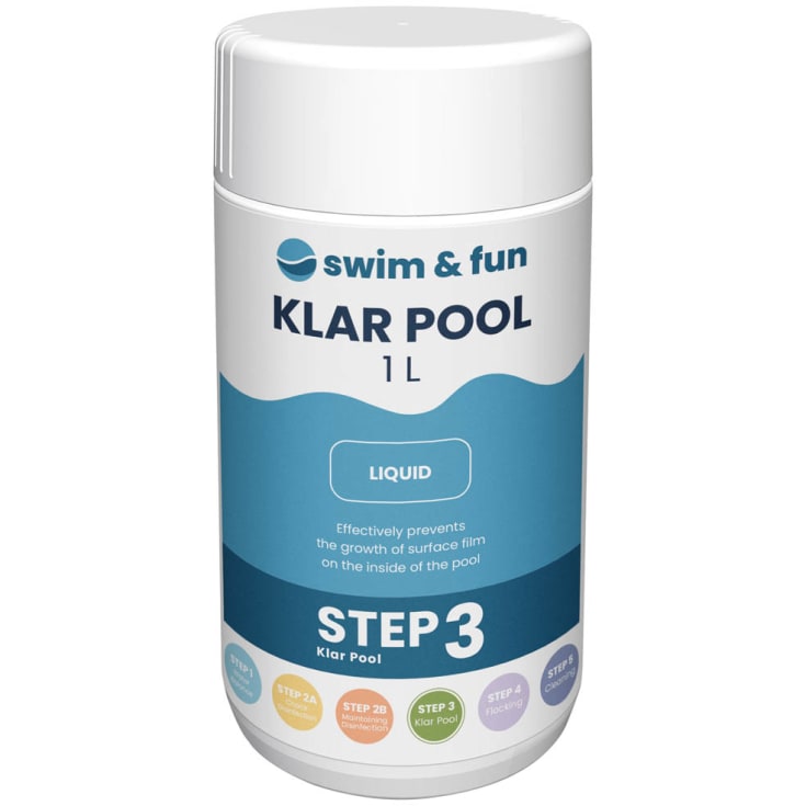 16 stk Swim & Fun Klar Pool, 1 liter