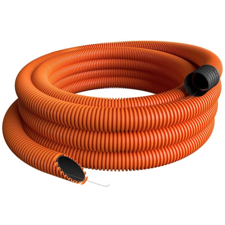 50 meter EVOCAB FLEX 50/39 mm PE-kabelrør m/mf., korr./glat, 50 m, orange