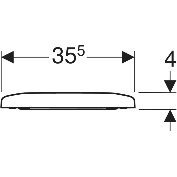Geberit Bastia toiletsæde, hvid