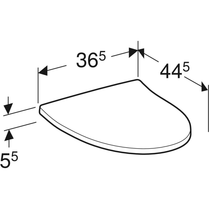 Ifö Spira toiletsæde, soft close, aftagelig, hvid