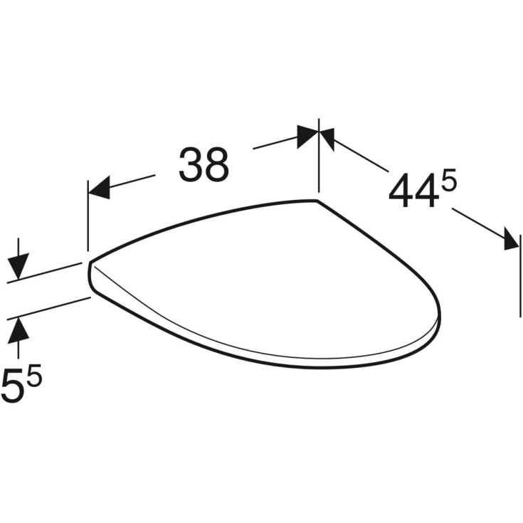 Ifö Spira toiletsæde, aftagelig, hvid