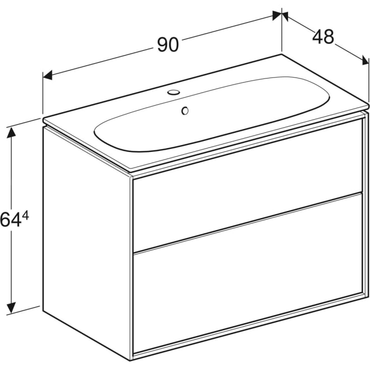 Ifö Sense Art møbelpakke 88,8x64,4 cm, hvid
