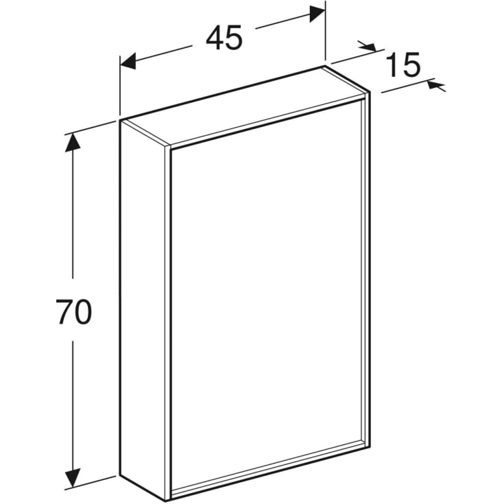 Ifö Sense Art overskab 45x75cm, eg