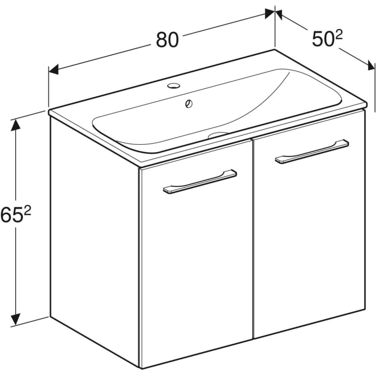 Ifö Spira Pro møbelpakke 80x50,2 cm, grå