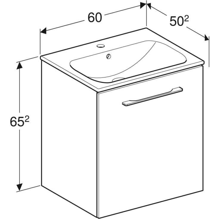 Ifö Spira Pro möbelpaket, 55x50,2 cm, grå