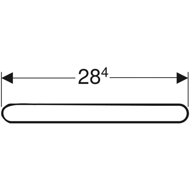 Ifö håndtak, 284 mm, nøttetre