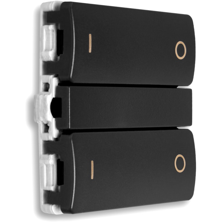 Hue-kompatibelt Zigbee-trykk, dobbel på/av t/LK FUGA koksgrå