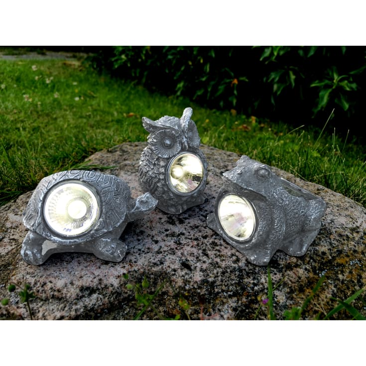 Veli Line Steindyr solcellelampe