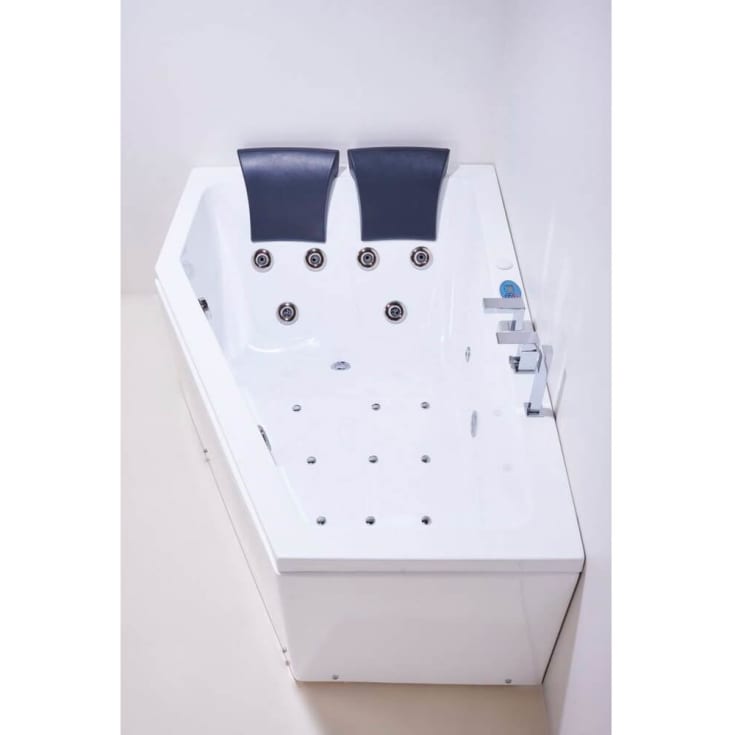 Maxxwell Firenze spabad, 171x115 cm, højre, hvid