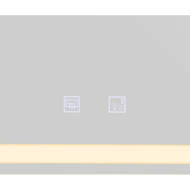 SLV Trukko spejl med lys, touch, dugfri, 80x60 cm