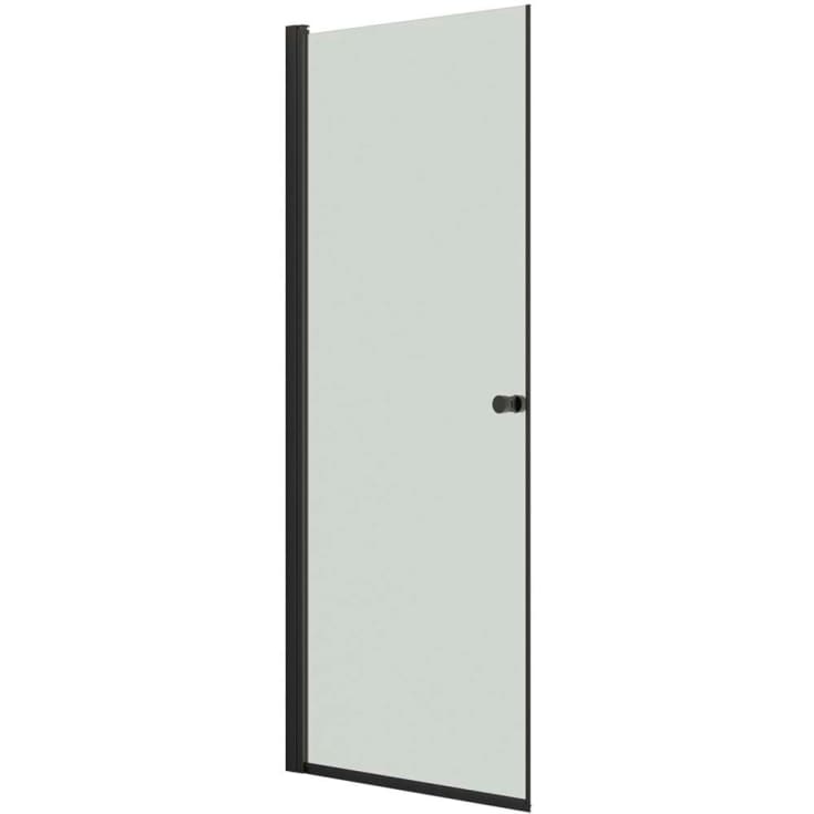 Dansani Match duschdörr, modell A, 87 cm, klart glas, svart profil