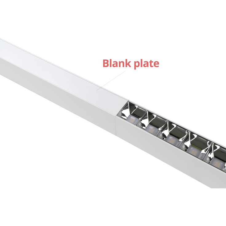 Dallas Alu reflektor 1500mm, blank afdækning inkl. koblingssæt