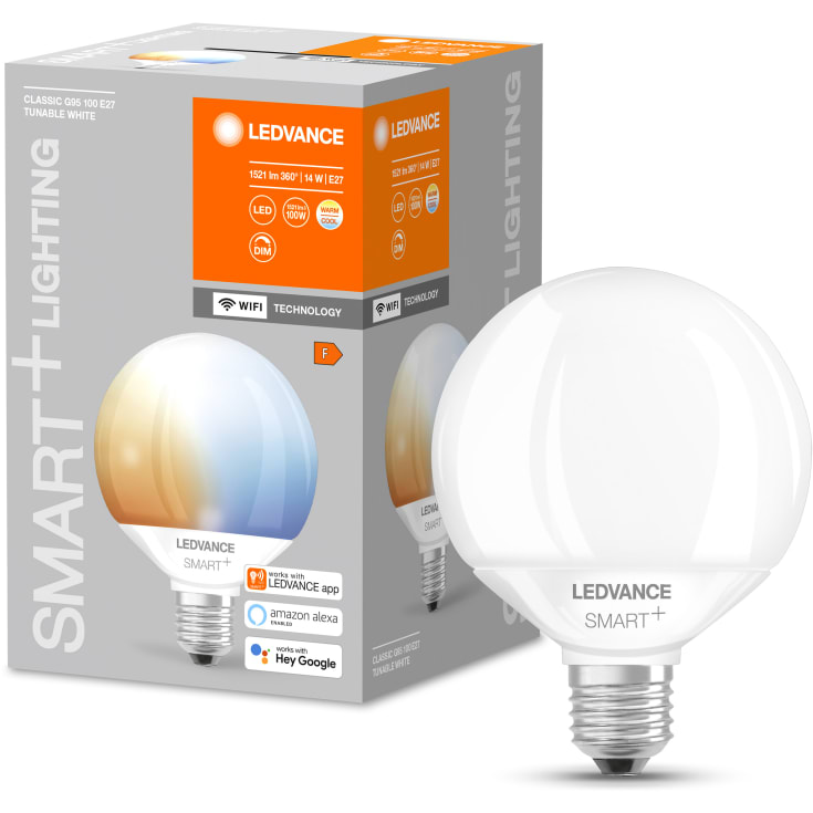 Osram Smart+ Wifi E27 Kronlampa, 2700K, 14W