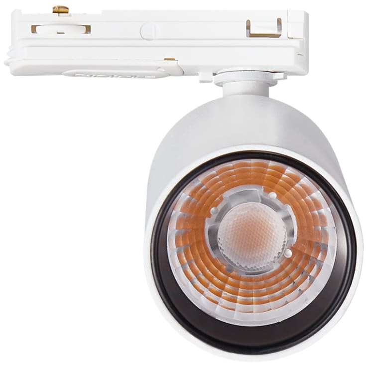 Global On Tube 1F skenspotlight, 1800-3000K, vit