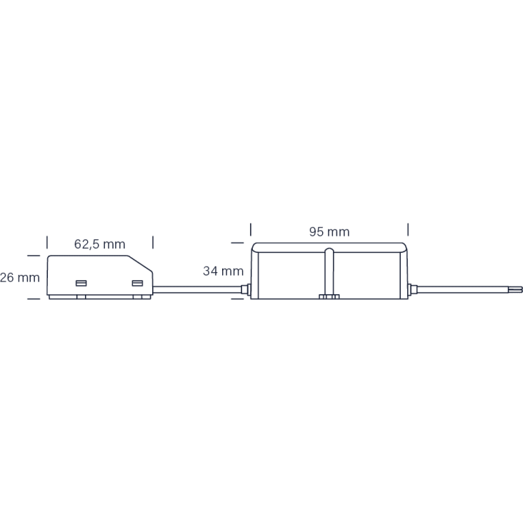 Nordtronic G2 G2 driver til Low Profile Flexible indbygningsspots, 25W