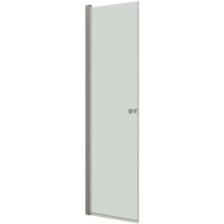 Dansani Match dusjdør, modell A, 67 cm, klart glass, satin profil